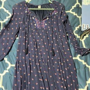 Floral long sleeve dress